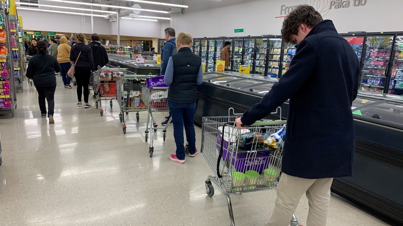 People have been urged not to panic buy after Auckland was put into level 3 lockdown