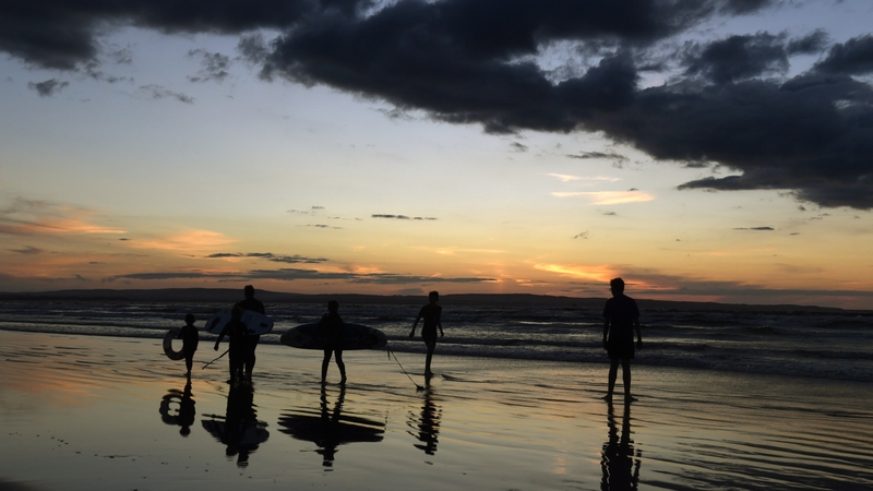 Enniscrone Beach in Co Sligo