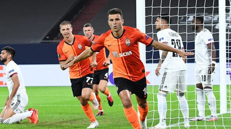 Junior Moraes wheels away after finding the net