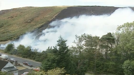 Gorse fires, Rocky Valley, County Wicklow (1995)