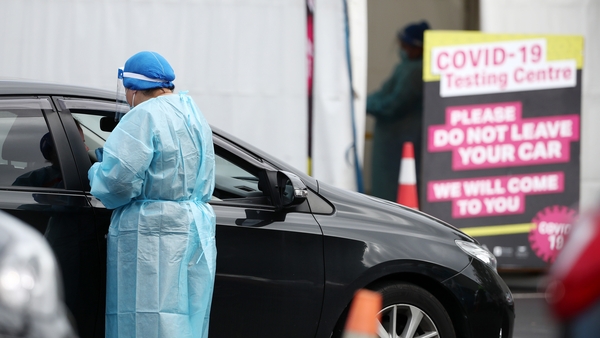 A coronavirus testing centre in Auckland