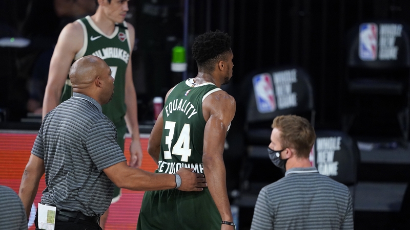 Giannis Antetokounmpo ejected by officials during the NBA clash with Washington Wizards