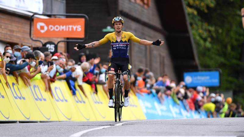 Primož Roglič has opened a 12-second lead in the general classification