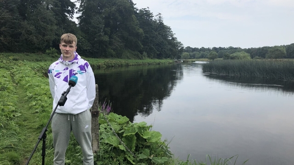 Callum Keane dived into the water to save the two boys