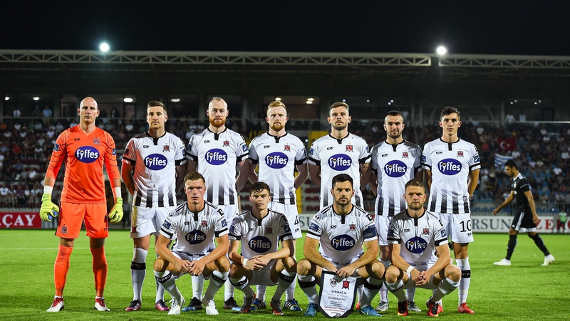 Dundalk ahead of last year's Champions League Second Qualifying Round match against Qarabag