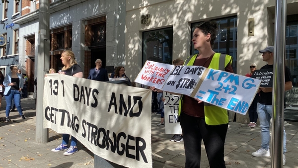 Protesters are calling on the joint provisional liquidators to help resolve demands for a redundancy package