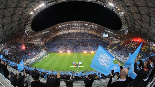 The Stade Velodrome in Marseille