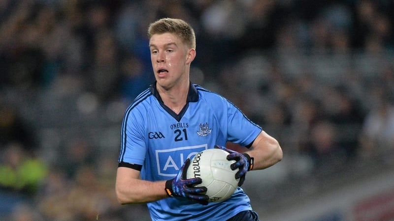 Shane Carthy in action for Dublin in 2014