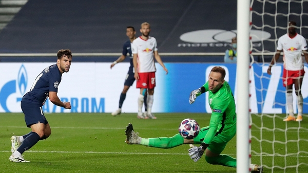Juan Bernat scores his team's third goal