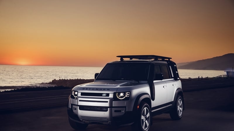 The latest Land Rover Defender long wheelbase 110 version.