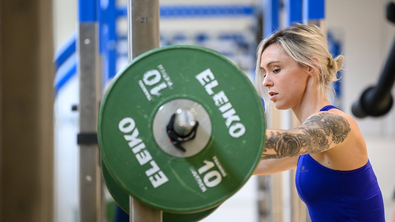 Cyclist Orla Walsh during a training session at the Sport Ireland Campus in Dublin