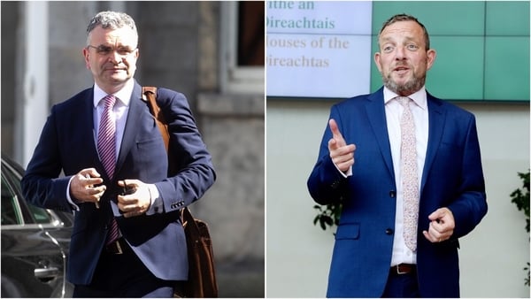 Dara Calleary (L) and Jerry Buttimer have both apologised over attending the event (Pic: RollingNews.ie)