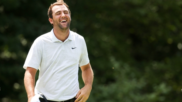 Scottie Scheffler's smiling