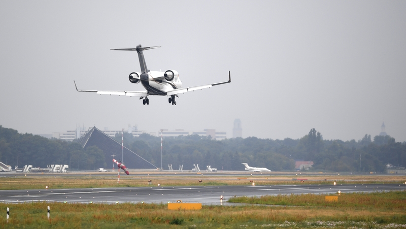 The plane carrying Mr Navalny landed in Berlin this morning