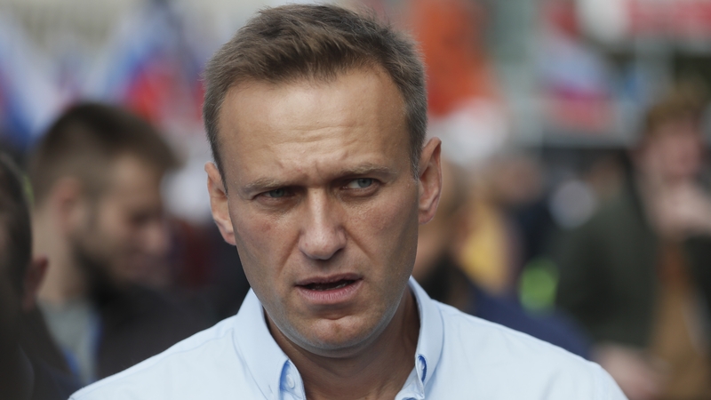 Alexei Navalny fell ill on a plane to Moscow from the Siberian city of Tomsk last Thursday