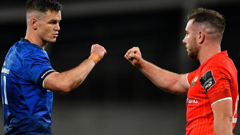 Johnny Sexton and JJ Hanrahan bump fists after the game