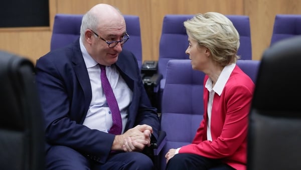Ursula von der Leyen has sought further details from Phil Hogan (file pic)