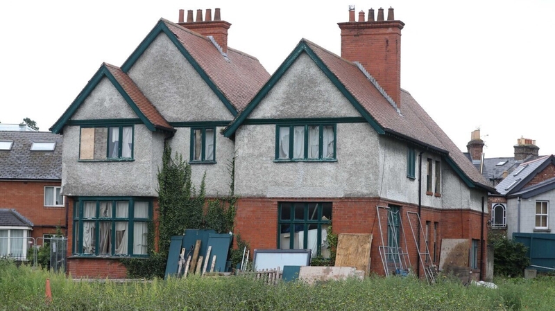 The O'Rahilly house at 40, Herbert Park in Dublin before it was demolished