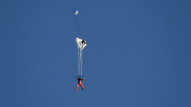He landed near the project base in Payerne