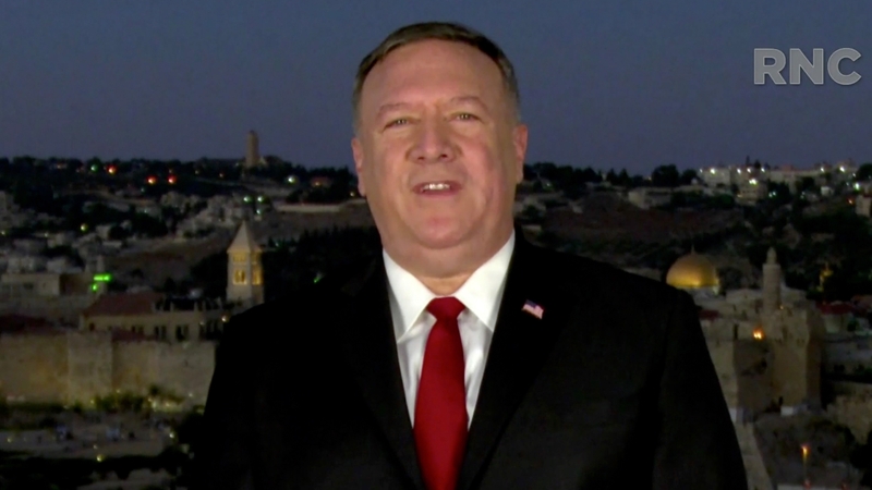 Democrats have questioned whether Mike Pompeo's speech violated the Hatch Act