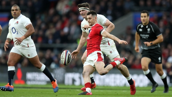 Williams in action against England in this year's Six Nations