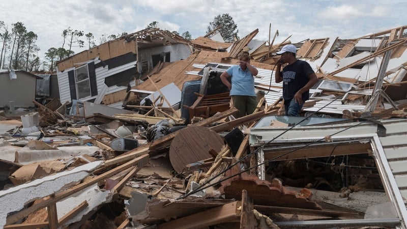 Five storms made landfall in the US state of Louisiana alone in 2020 - a new record