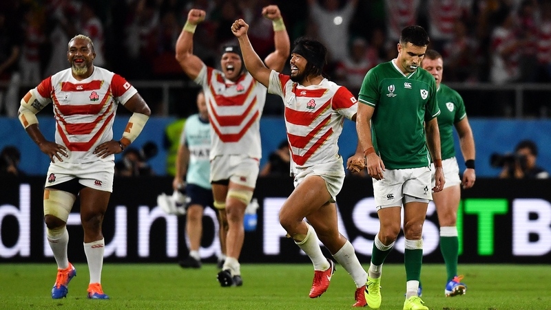 Japan beat Ireland in the pool stages of the 2019 RWC