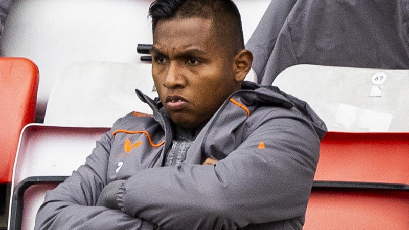 Alfredo Morelos was an unused substitute