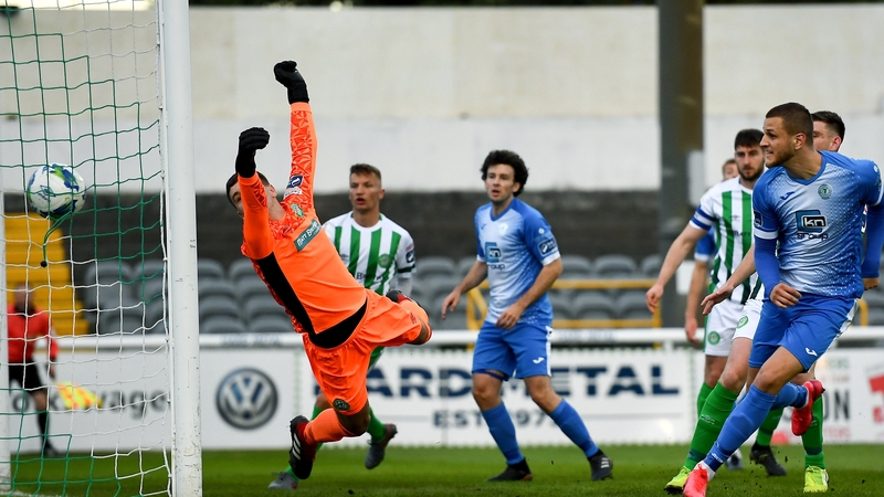 Alex Kolger's header put Harps ahead