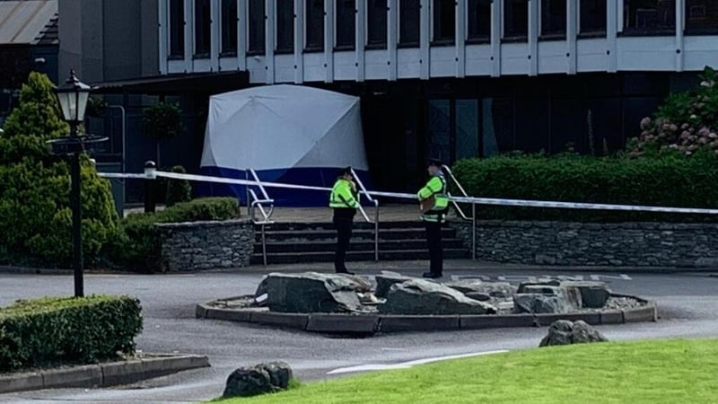 The man was found unconscious outside the entrance to the Gleneagle Hotel