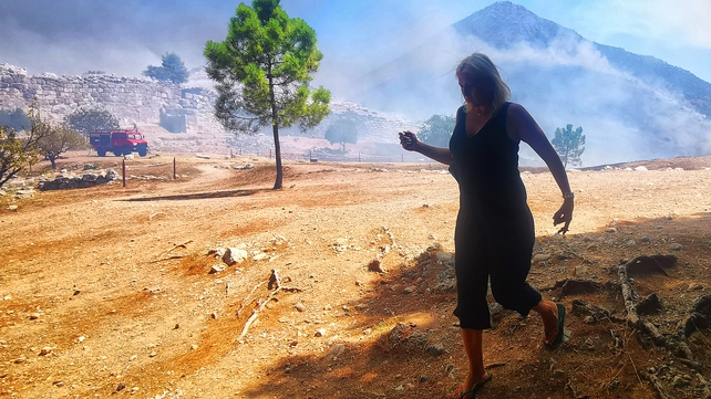 Visitors were evacuated but the fire department insisted there was no danger to the onsite museum