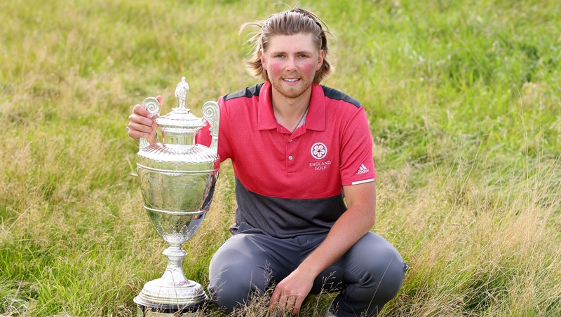 Joe Long with the trophy