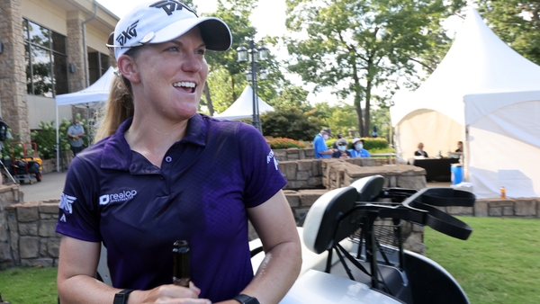 Austin Ernst toasts her victory