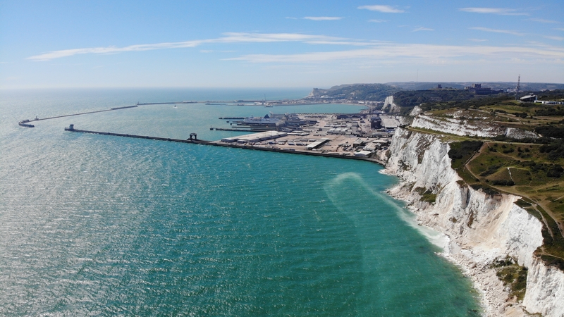 The people on board are thought to have been trying to cross to the UK, despite wind gusts of up to 18mph