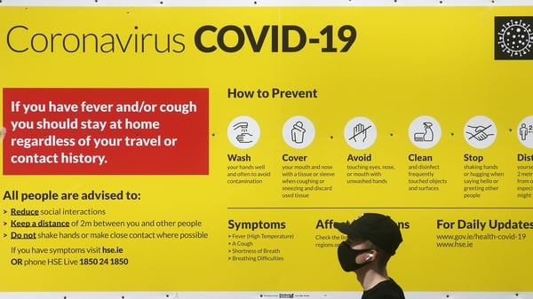 Dr Ronan Glynn said it appears around 90% of people are wearing face coverings where appropriate
