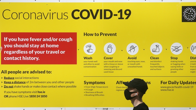 Dr Ronan Glynn said it appears around 90% of people are wearing face coverings where appropriate