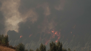 The wildfire remains active, according to local authorities in Spain