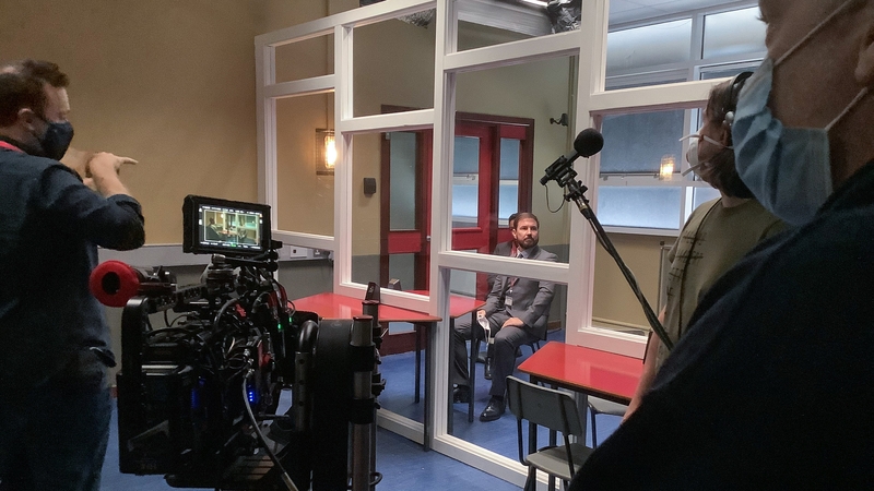 Filming resumed under Covid-19 safety protocols on Monday