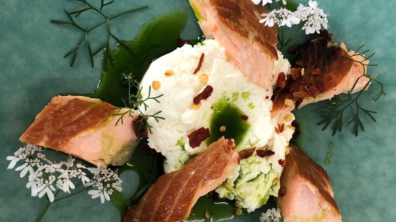 This is a lovely combination of flavours and textures and creates a really stylish looking dish.