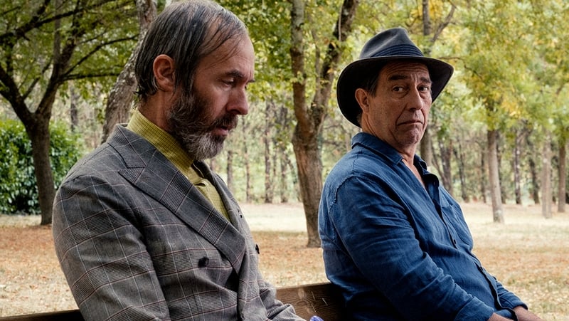 (L-R) - Stephen Dillane and Ciarán Hinds in The Man in the Hat - a contender for the sweetest film of 2020