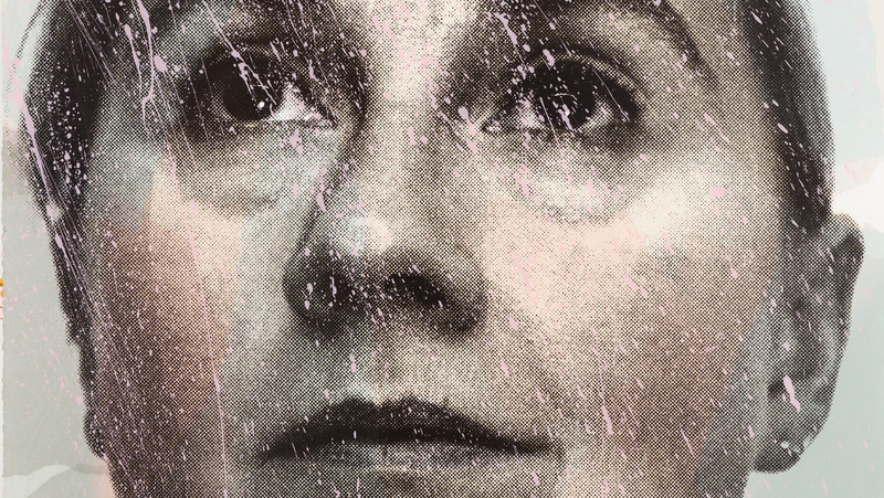 Detail from Fallout (self portrait) by Debbie Godsell