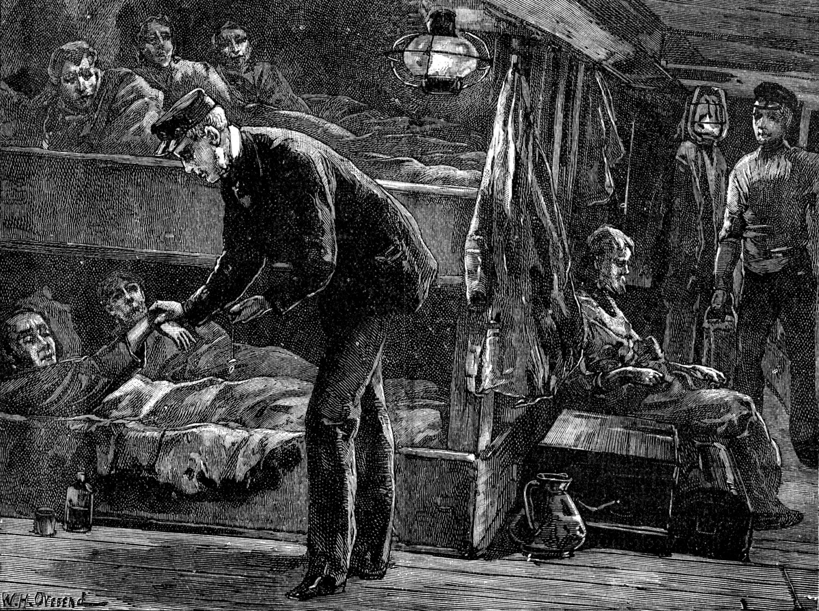 This 1900 illustration depicts a migrant ship to United States during Irish Famine. (Source: Culture Club/Getty Images)
