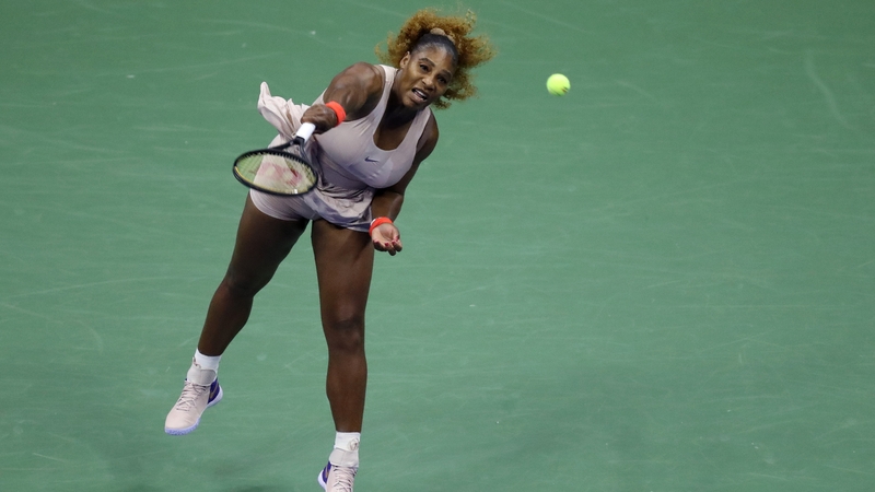 Serena Williams fought her way past Maria Sakkari