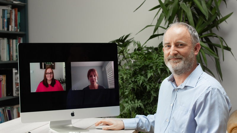 Claire Harnett, Dr Sarah Kieran (from the Kemmy Business School at University of Limerick), Mark Doyle (CEO of OMT Global)