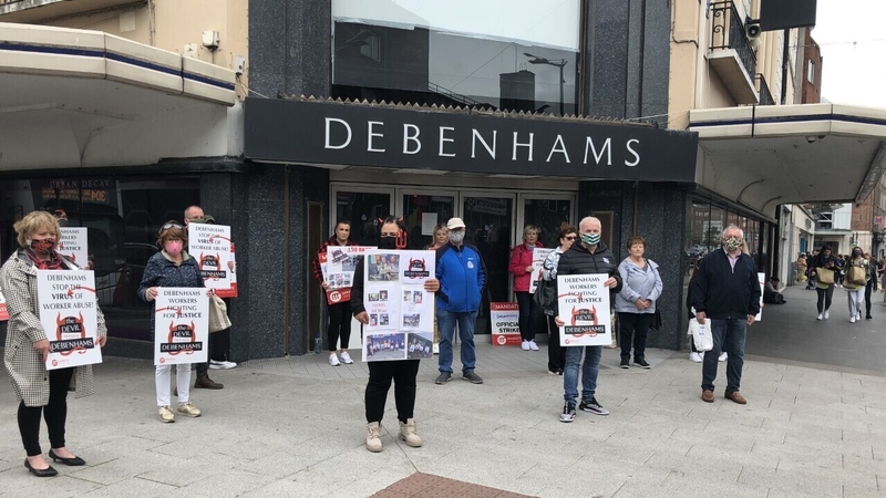 1,000 workers lost their jobs in April when Debenhams' Irish operation went into liquidation
