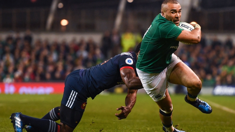 Zebo in action against France in 2017