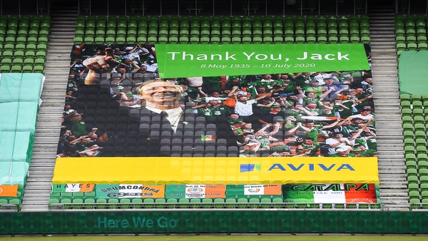 Big Jack was remembered at Lansdowne Road
