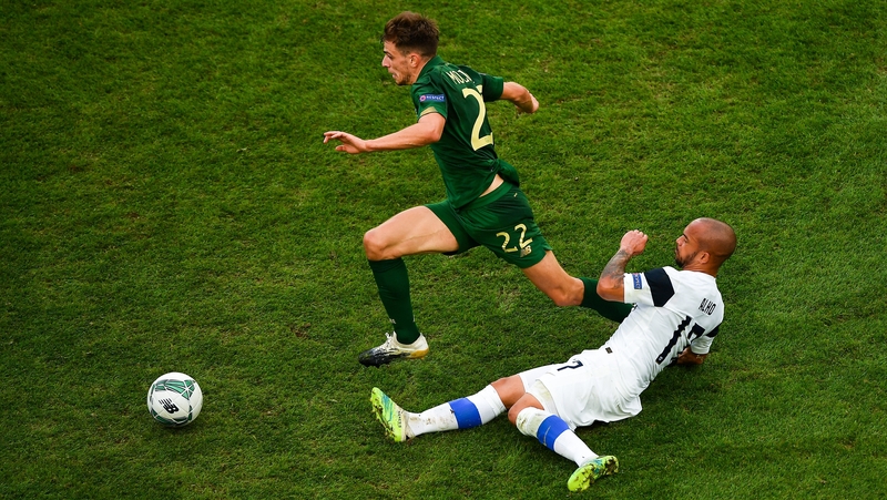 Jayson Molumby made his debut for Ireland in the Nations League clash