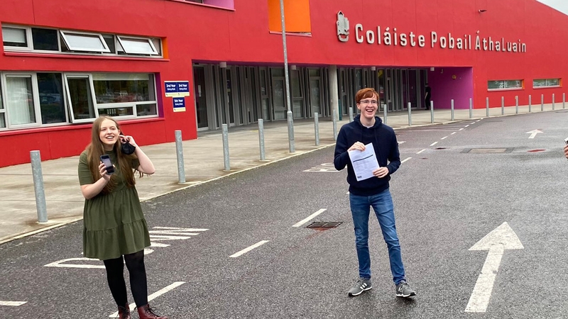Students from Athlone Community College celebrate their results