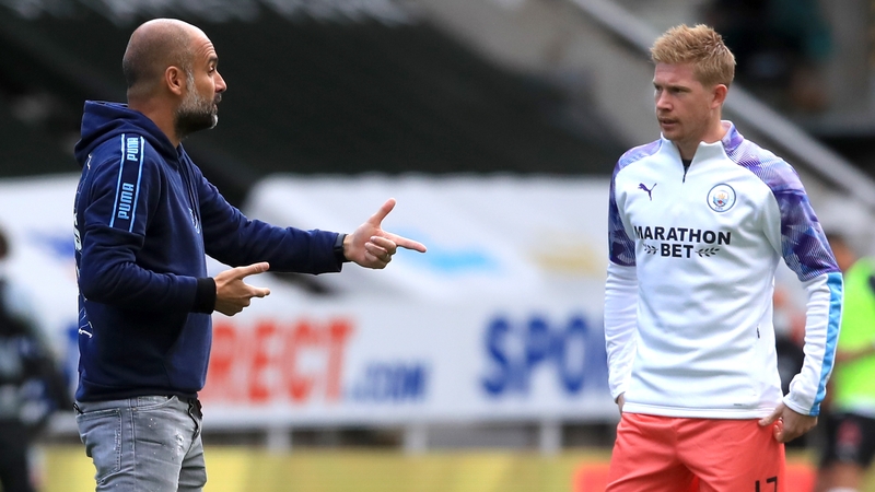 Pep Guardiola is hopeful when it comes to Kevin De Bruyne's future